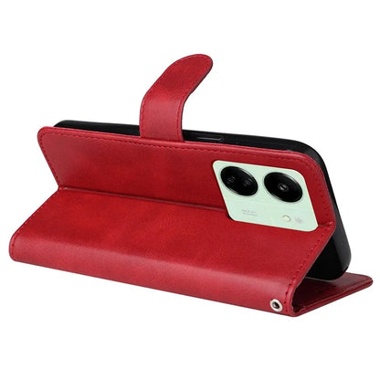For Xiaomi Redmi 13C 4G Case Shockproof PU Leather Phone Cover Calf Texture Phone Shell