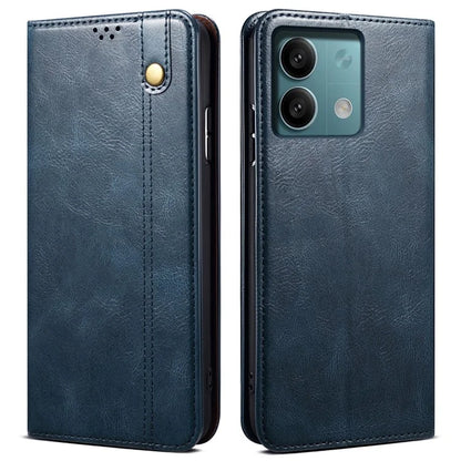For Xiaomi Redmi Note 13 Pro 5G / Poco X6 5G Case PU Leather Anti-drop Stand Phone Protector