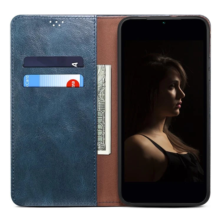 For Xiaomi Redmi Note 13 Pro 5G / Poco X6 5G Case PU Leather Anti-drop Stand Phone Protector