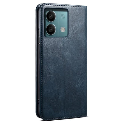 For Xiaomi Redmi Note 13 Pro 5G / Poco X6 5G Case PU Leather Anti-drop Stand Phone Protector