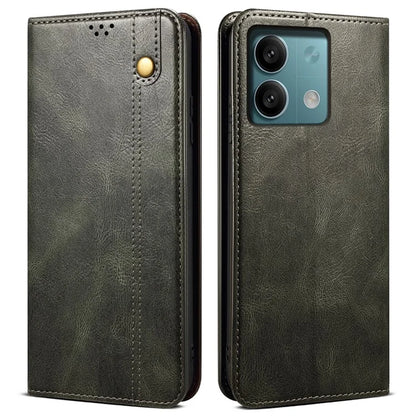 For Xiaomi Redmi Note 13 Pro 5G / Poco X6 5G Case PU Leather Anti-drop Stand Phone Protector