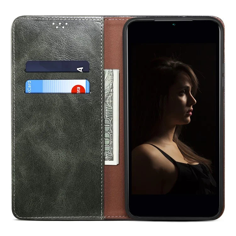 For Xiaomi Redmi Note 13 Pro 5G / Poco X6 5G Case PU Leather Anti-drop Stand Phone Protector