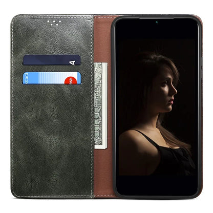 For Xiaomi Redmi Note 13 Pro 5G / Poco X6 5G Case PU Leather Anti-drop Stand Phone Protector