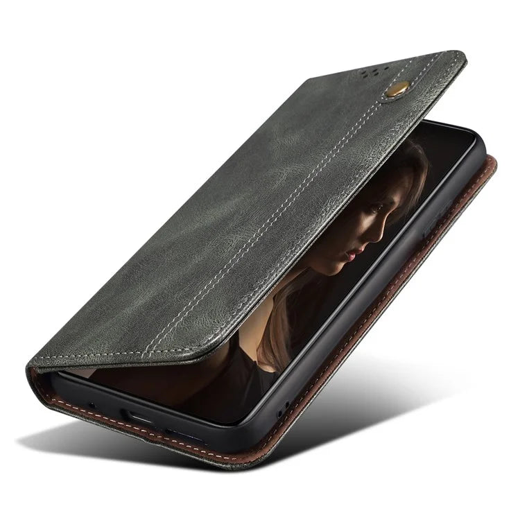 For Xiaomi Redmi Note 13 Pro 5G / Poco X6 5G Case PU Leather Anti-drop Stand Phone Protector