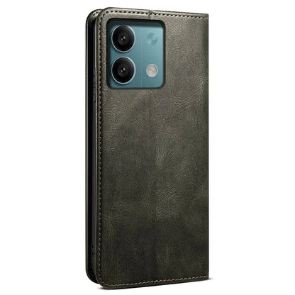 For Xiaomi Redmi Note 13 Pro 5G / Poco X6 5G Case PU Leather Anti-drop Stand Phone Protector