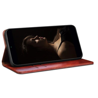 For Xiaomi Redmi Note 13 Pro 5G / Poco X6 5G Case PU Leather Anti-drop Stand Phone Protector