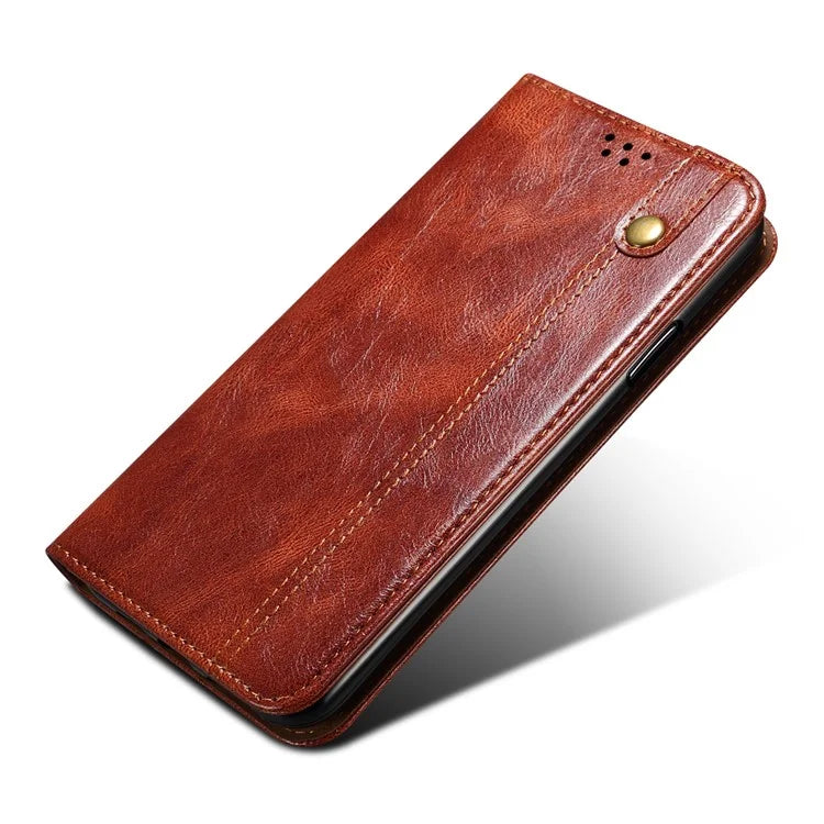 For Xiaomi Redmi Note 13 Pro 5G / Poco X6 5G Case PU Leather Anti-drop Stand Phone Protector