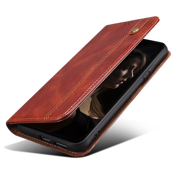 For Xiaomi Redmi Note 13 Pro 5G / Poco X6 5G Case PU Leather Anti-drop Stand Phone Protector