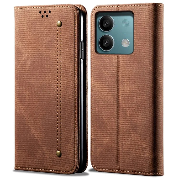 For Xiaomi Redmi Note 13 Pro 5G / Poco X6 5G Case Shockproof PU Leather Wallet Cell Phone Cover