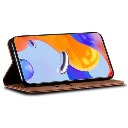 For Xiaomi Redmi Note 13 Pro 5G / Poco X6 5G Case Shockproof PU Leather Wallet Cell Phone Cover