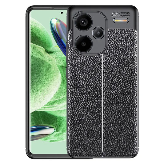 For Xiaomi Redmi Note 13 Pro+ Case Litchi Texture TPU Shockproof Shell Phone Cover