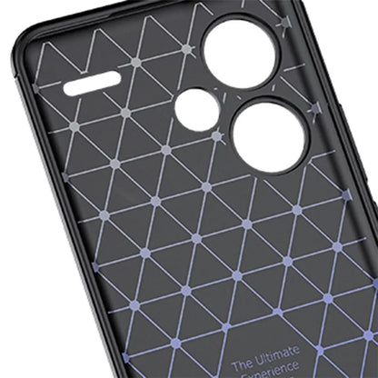 For Xiaomi Redmi Note 13 Pro+ Case Litchi Texture TPU Shockproof Shell Phone Cover
