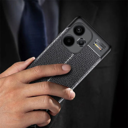 For Xiaomi Redmi Note 13 Pro+ Case Litchi Texture TPU Shockproof Shell Phone Cover