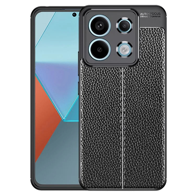 For Xiaomi Redmi Note 13 Pro 5G / Poco X6 5G Case Shockproof Shell Litchi Texture TPU Phone Cover