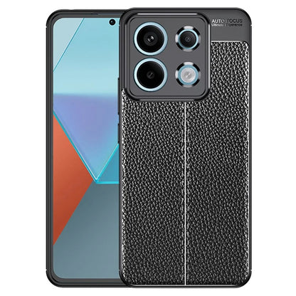 For Xiaomi Redmi Note 13 Pro 5G / Poco X6 5G Case Shockproof Shell Litchi Texture TPU Phone Cover