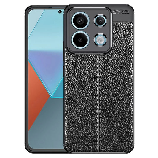For Xiaomi Redmi Note 13 Pro 5G / Poco X6 5G Case Shockproof Shell Litchi Texture TPU Phone Cover
