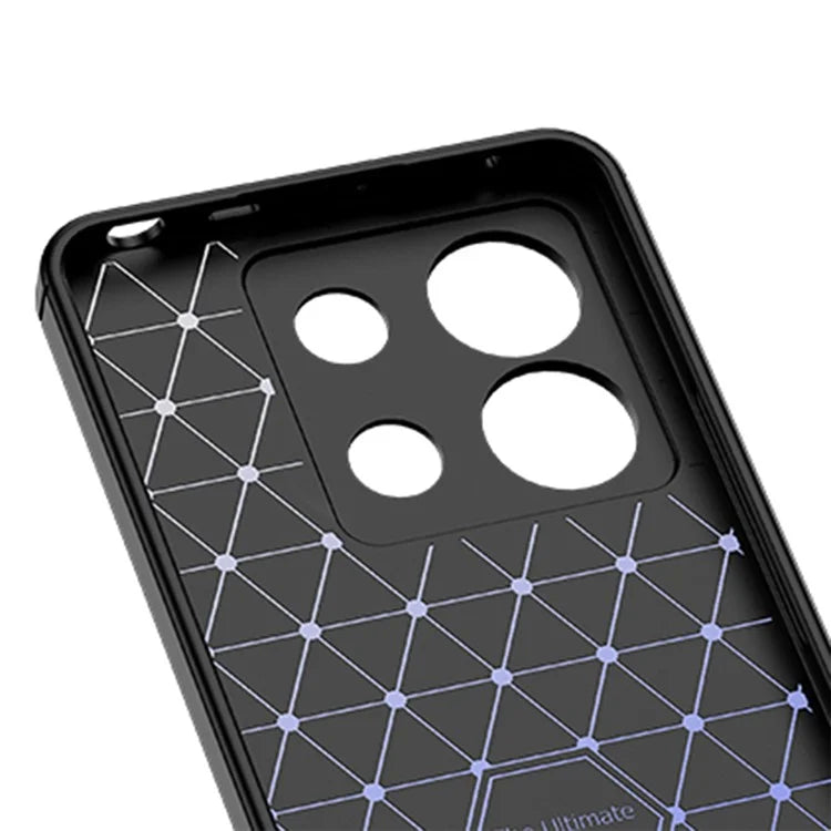 For Xiaomi Redmi Note 13 Pro 5G / Poco X6 5G Case Shockproof Shell Litchi Texture TPU Phone Cover
