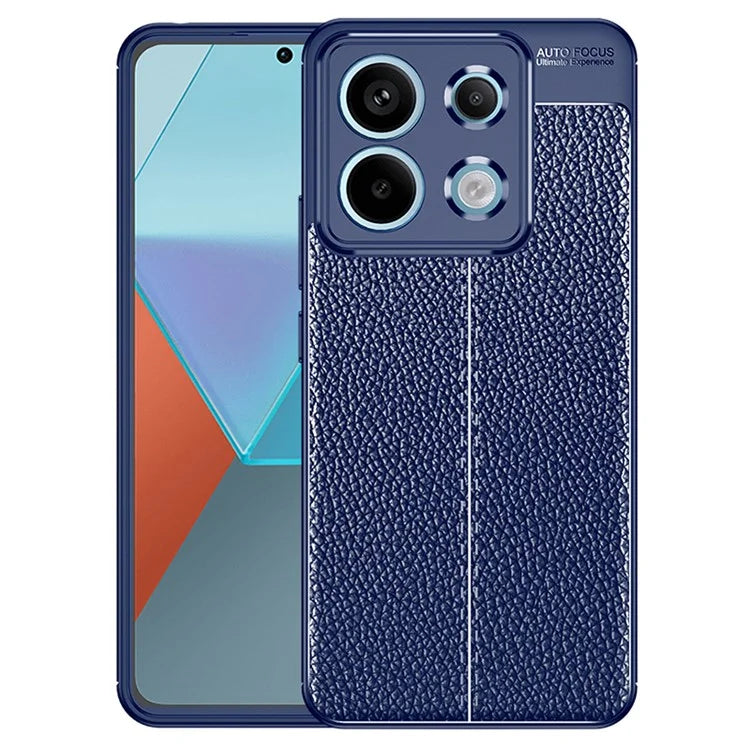 For Xiaomi Redmi Note 13 Pro 5G / Poco X6 5G Case Shockproof Shell Litchi Texture TPU Phone Cover