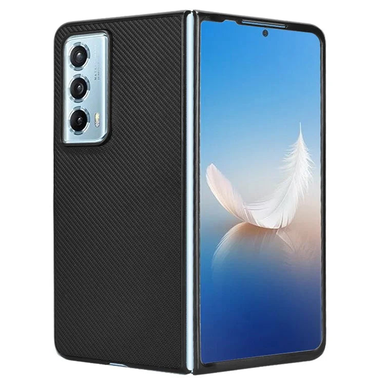 For Honor Magic Vs2 5G Case Carbon Fiber Texture Leather+PC Back Cover