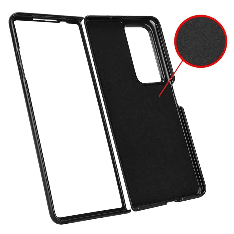 For Honor Magic Vs2 5G Case Carbon Fiber Texture Leather+PC Back Cover
