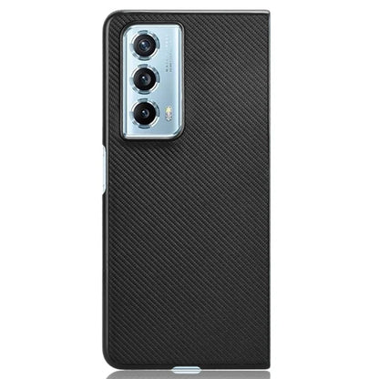 For Honor Magic Vs2 5G Case Carbon Fiber Texture Leather+PC Back Cover