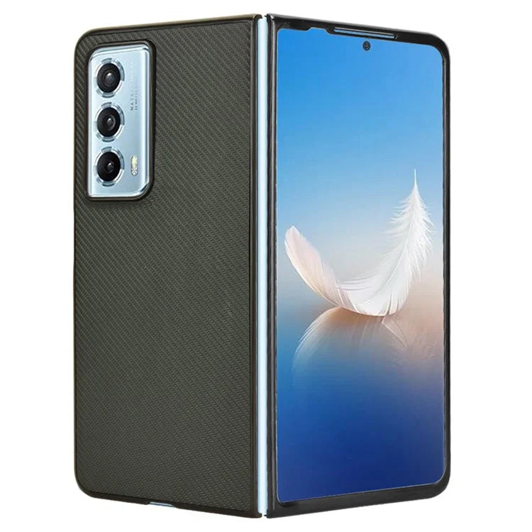 For Honor Magic Vs2 5G Case Carbon Fiber Texture Leather+PC Back Cover