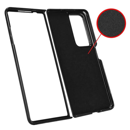 For Honor Magic Vs2 5G Case Carbon Fiber Texture Leather+PC Back Cover