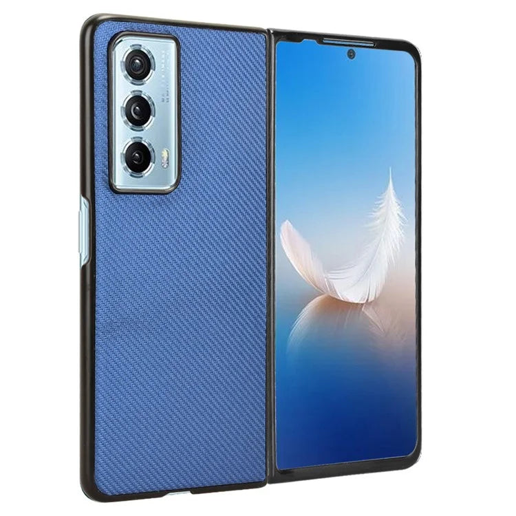 For Honor Magic Vs2 5G Case Carbon Fiber Texture Leather+PC Back Cover