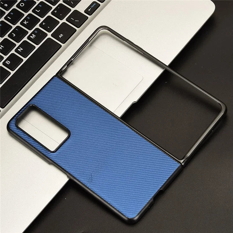 For Honor Magic Vs2 5G Case Carbon Fiber Texture Leather+PC Back Cover
