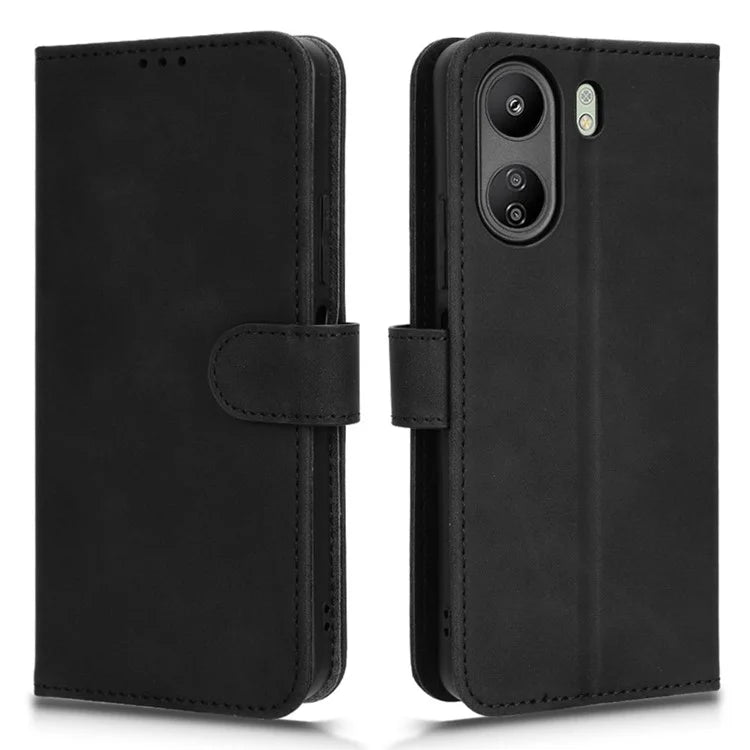 For Xiaomi Redmi 13C 4G / Poco C65 4G Case Skin-touch Wallet Leather Cover
