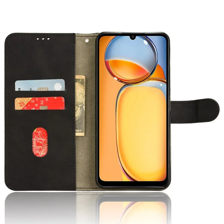 For Xiaomi Redmi 13C 4G / Poco C65 4G Case Skin-touch Wallet Leather Cover
