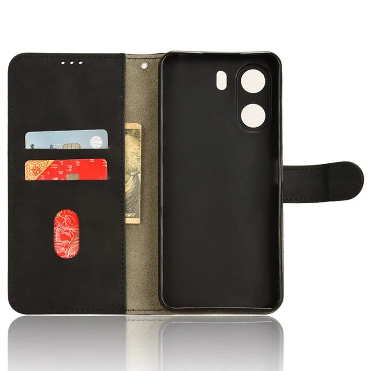 For Xiaomi Redmi 13C 4G / Poco C65 4G Case Skin-touch Wallet Leather Cover