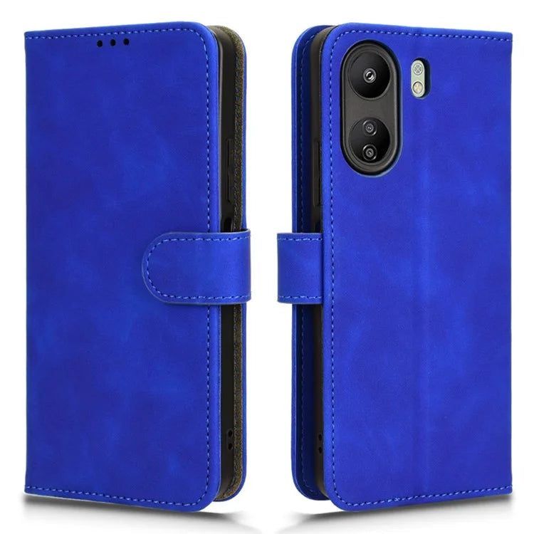 For Xiaomi Redmi 13C 4G / Poco C65 4G Case Skin-touch Wallet Leather Cover