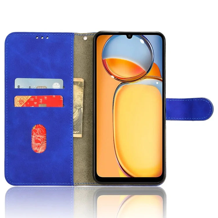 For Xiaomi Redmi 13C 4G / Poco C65 4G Case Skin-touch Wallet Leather Cover