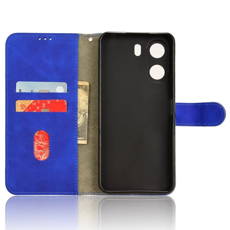 For Xiaomi Redmi 13C 4G / Poco C65 4G Case Skin-touch Wallet Leather Cover