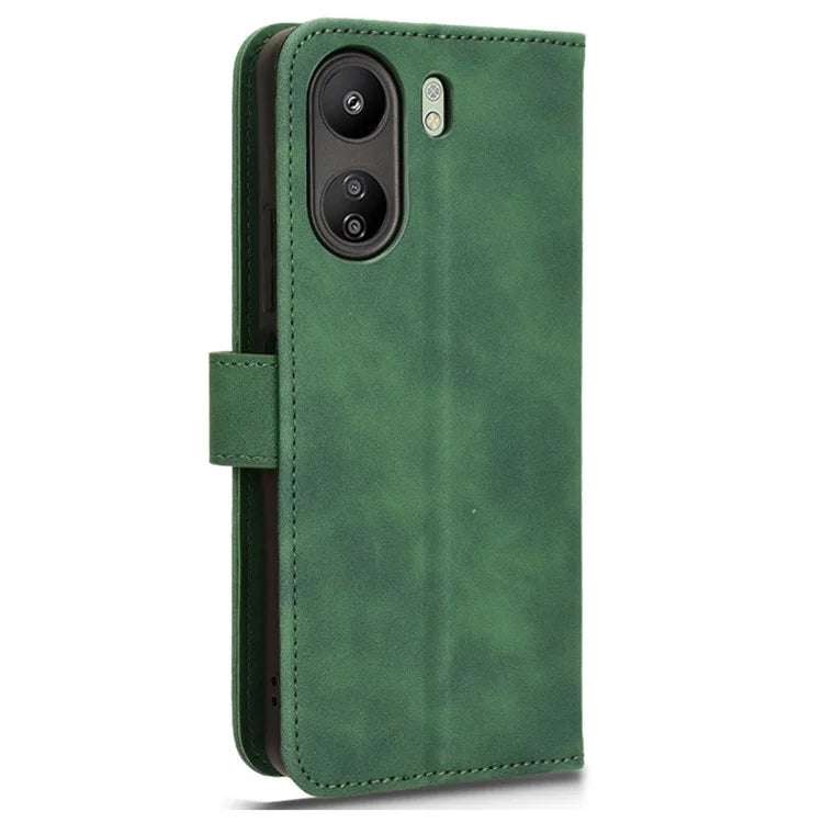 For Xiaomi Redmi 13C 4G / Poco C65 4G Case Skin-touch Wallet Leather Cover