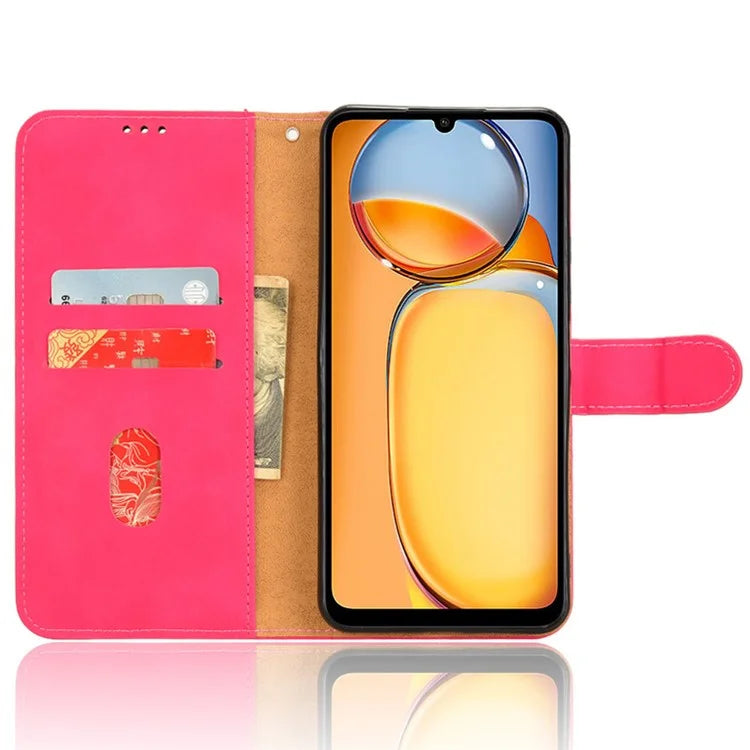 For Xiaomi Redmi 13C 4G / Poco C65 4G Case Skin-touch Wallet Leather Cover