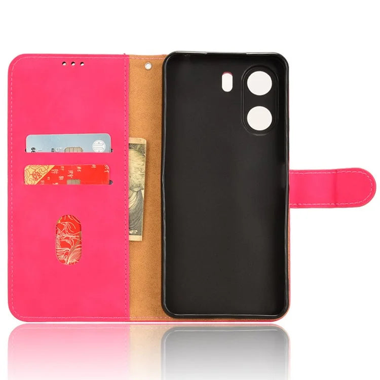 For Xiaomi Redmi 13C 4G / Poco C65 4G Case Skin-touch Wallet Leather Cover