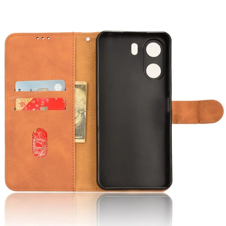 For Xiaomi Redmi 13C 4G / Poco C65 4G Case Skin-touch Wallet Leather Cover