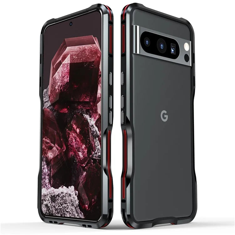 LUPHIE For Google Pixel 8 Pro Case Metal Bumper Protective Phone Frame Cover