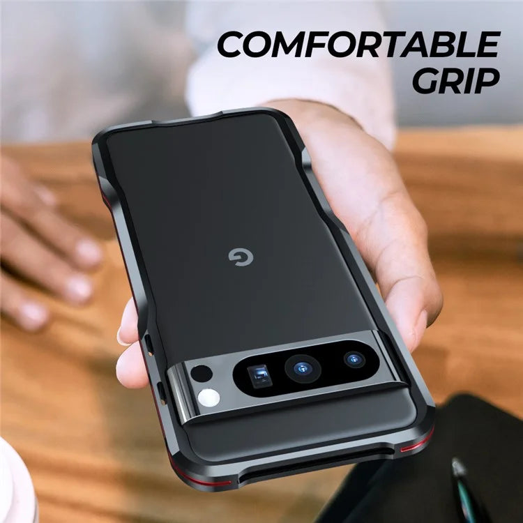 LUPHIE For Google Pixel 8 Pro Case Metal Bumper Protective Phone Frame Cover