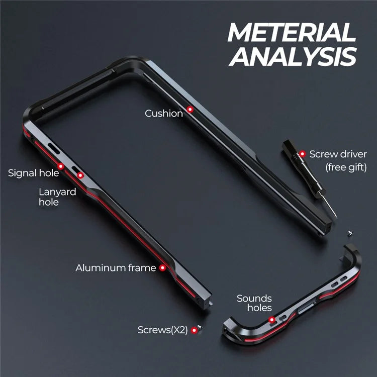LUPHIE For Google Pixel 8 Pro Case Metal Bumper Protective Phone Frame Cover
