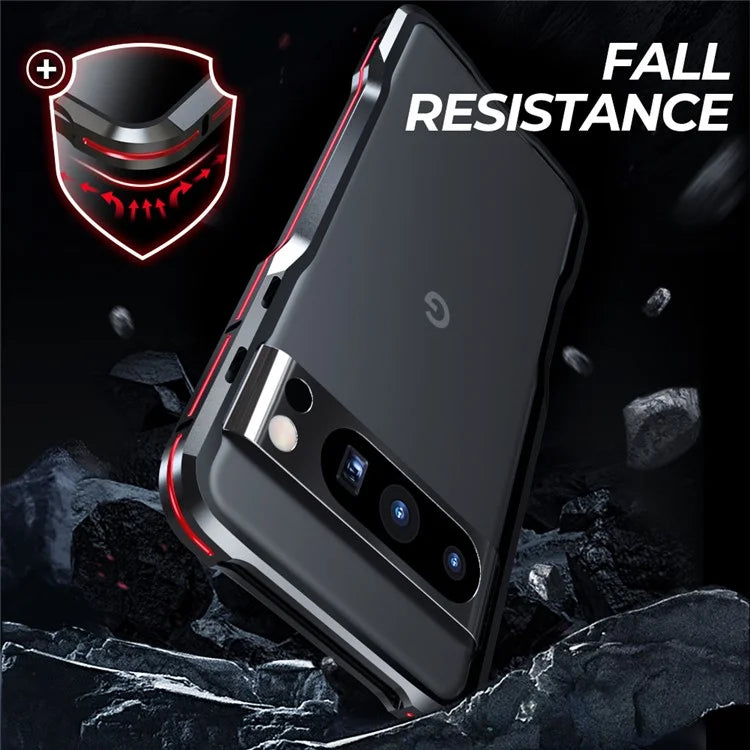 LUPHIE For Google Pixel 8 Pro Case Metal Bumper Protective Phone Frame Cover