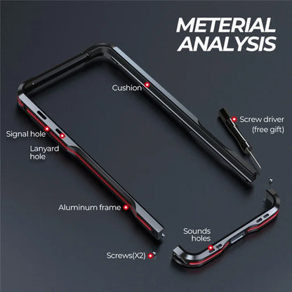 LUPHIE For Google Pixel 8 Pro Case Metal Bumper Protective Phone Frame Cover