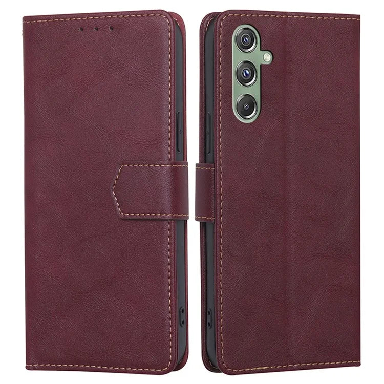 For Samsung Galaxy M34 5G / F34 5G Case RFID Blocking Leather Cover with Wallet Stand