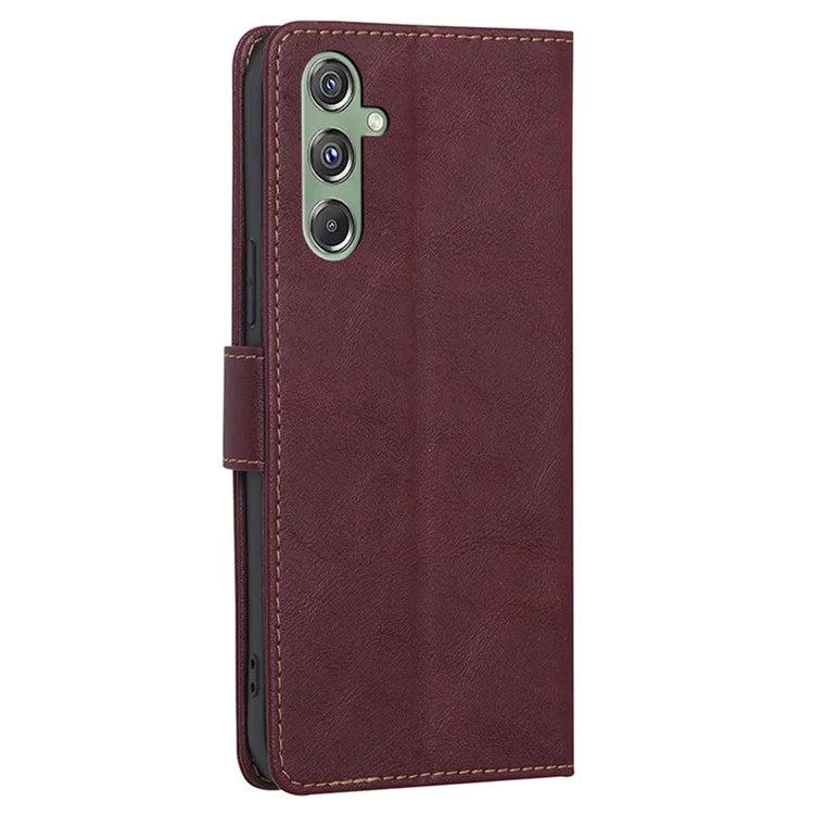 For Samsung Galaxy M34 5G / F34 5G Case RFID Blocking Leather Cover with Wallet Stand