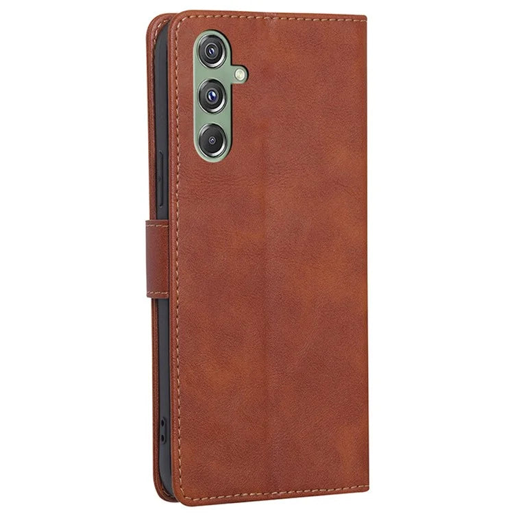 For Samsung Galaxy M34 5G / F34 5G Case RFID Blocking Leather Cover with Wallet Stand