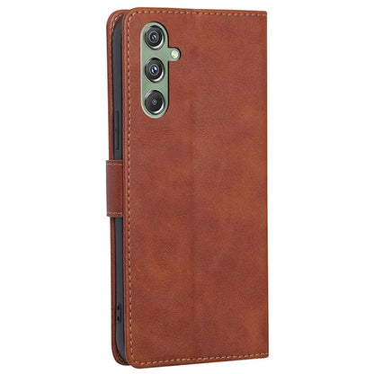 For Samsung Galaxy M34 5G / F34 5G Case RFID Blocking Leather Cover with Wallet Stand