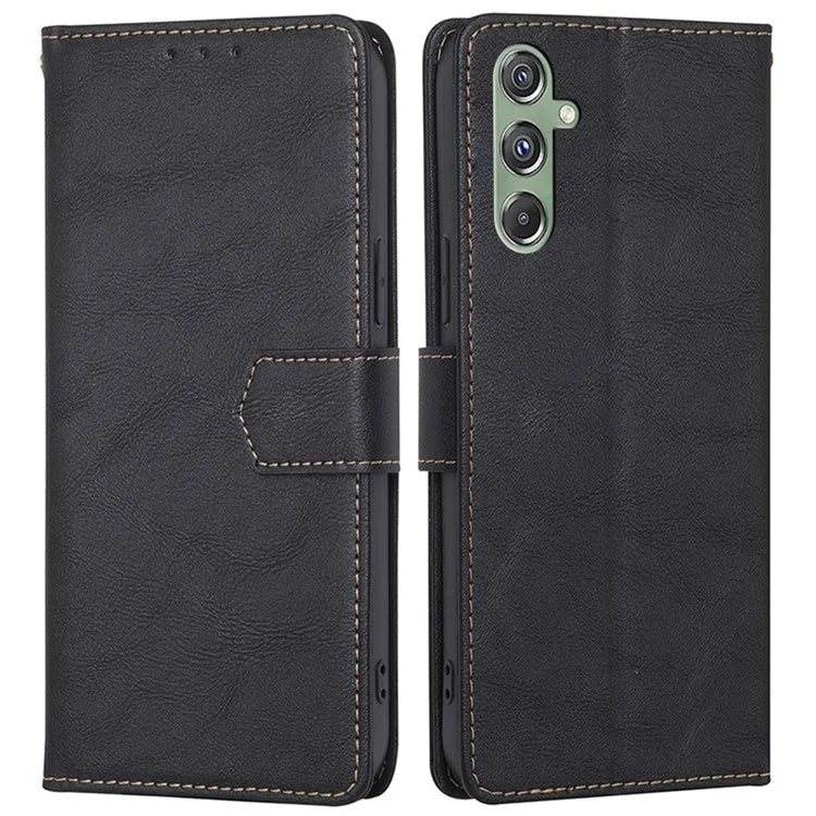 For Samsung Galaxy M34 5G / F34 5G Case RFID Blocking Leather Cover with Wallet Stand
