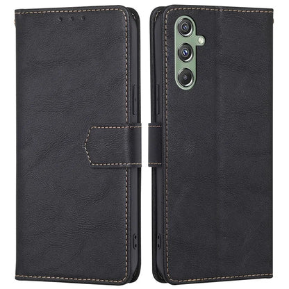 For Samsung Galaxy M34 5G / F34 5G Case RFID Blocking Leather Cover with Wallet Stand